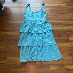 Corset Maxi tiered dress